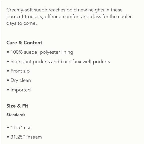 Anthropologie Burgundy Carson Suede Trouser Pants - Picture 3 of 6